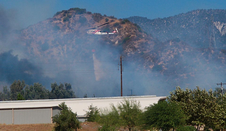 Gilman Ranch Fire Helicopter
