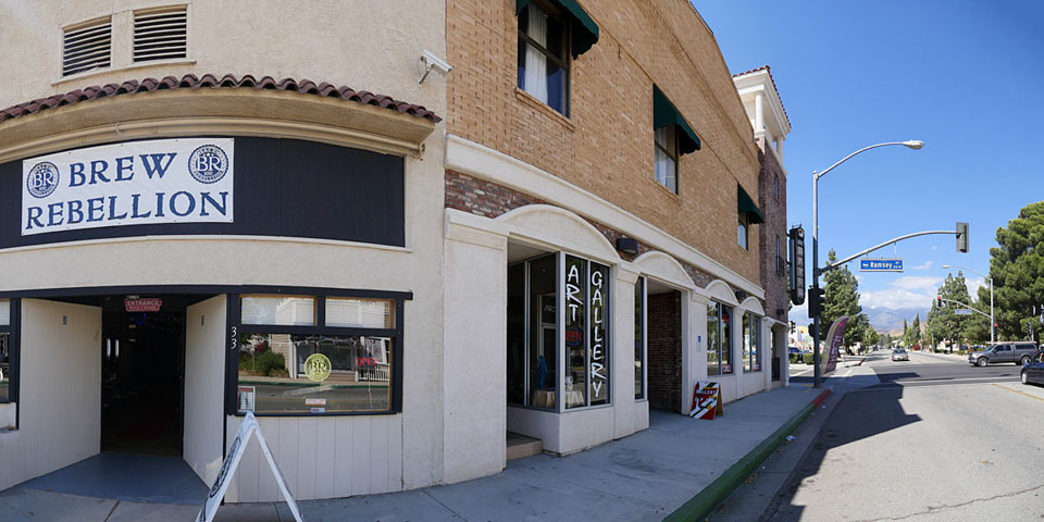Downtown Banning Brew Rebellion and Art Gallery